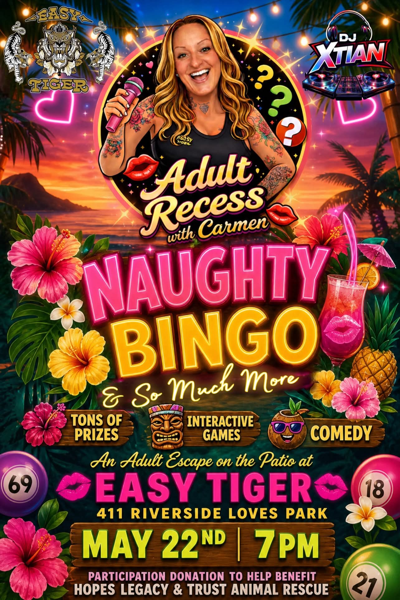 Naughty Bingo Adult Recess With Carmen